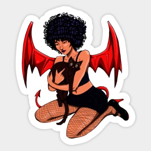 Devil Girl Sticker